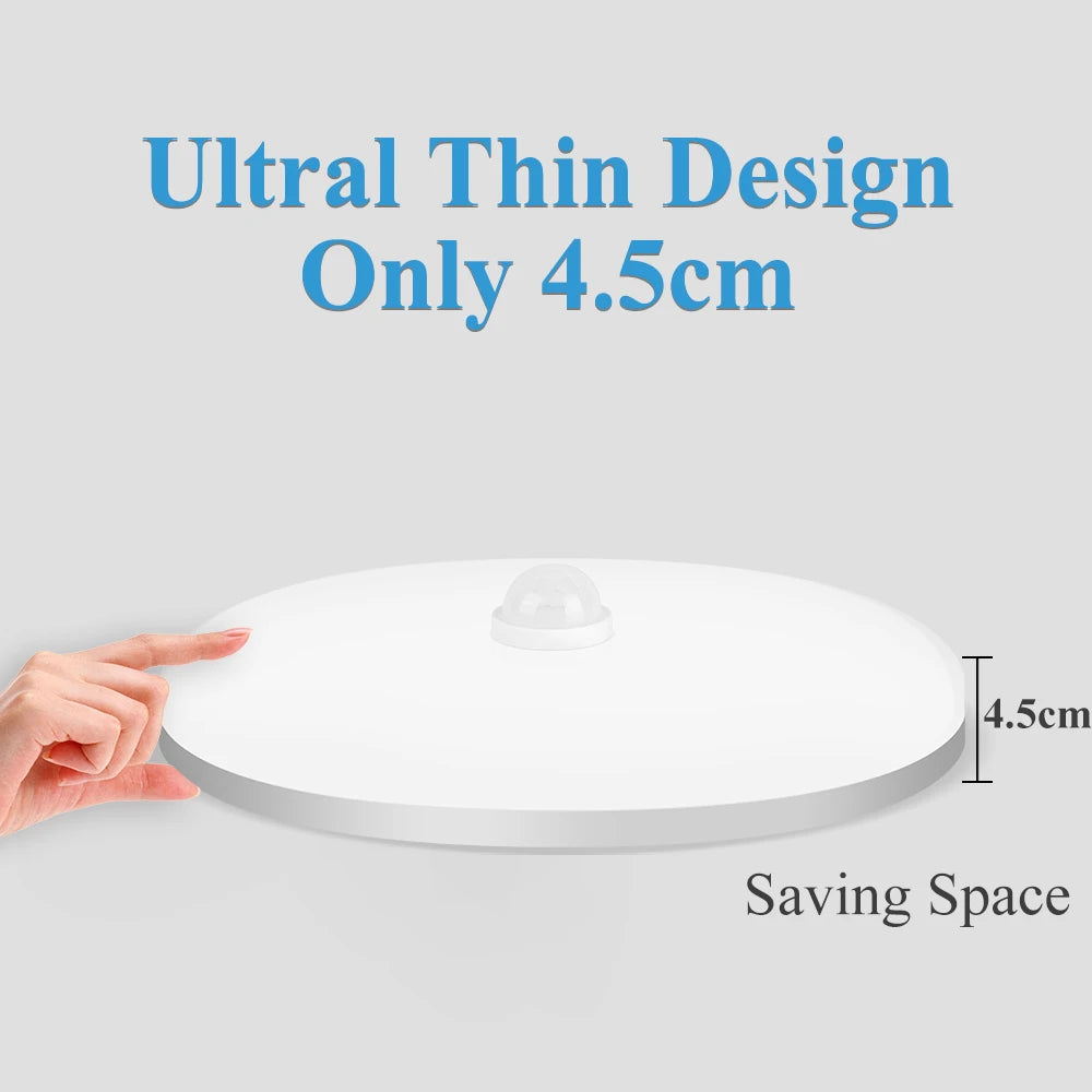 Motion Sensor Ceiling Light Modern Smart Sensor LED Lamp Human Infrared Sensing Lamp Indoor for Garage Corridor Lighting Fixture