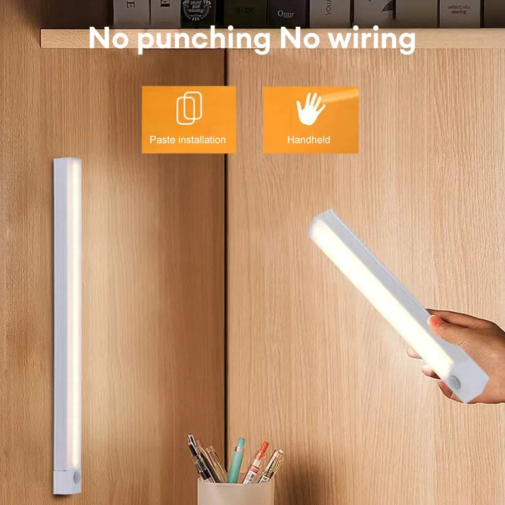 Motion Sensor Light Wireless LED Night Light Closet Night Light Kitchen Bedroom Detector Light Cabinet Staircase Backlight