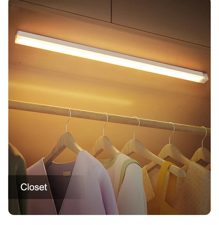 Motion Sensor LED Night Lights Wireless – Energy-Saving Backlight for Cabinet, Staircase & Home Kitchen