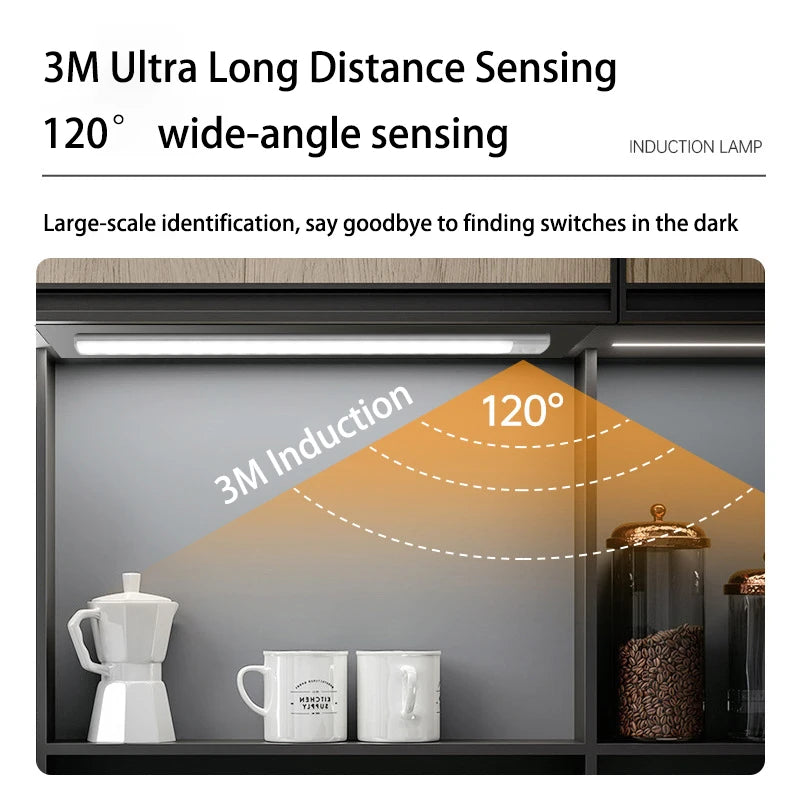 Motion Sensor LED Night Lights Wireless – Energy-Saving Backlight for Cabinet, Staircase & Home Kitchen