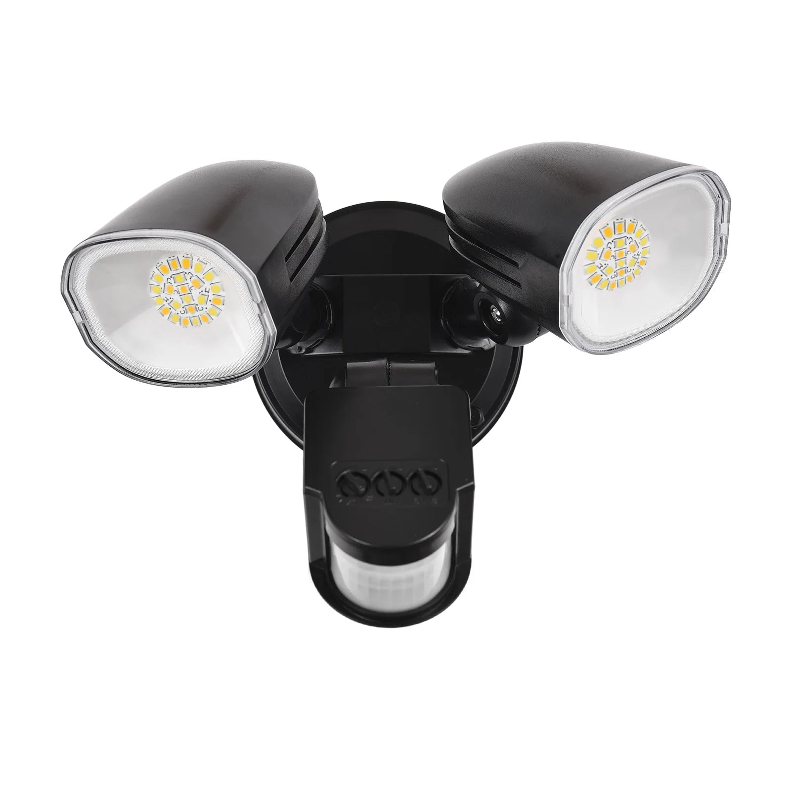 Motion Sensor Lights 2-Head Wall Light with Infrared Induction LED Light IP65 Waterproof 6000K Outdoor Sports Courtyard Light