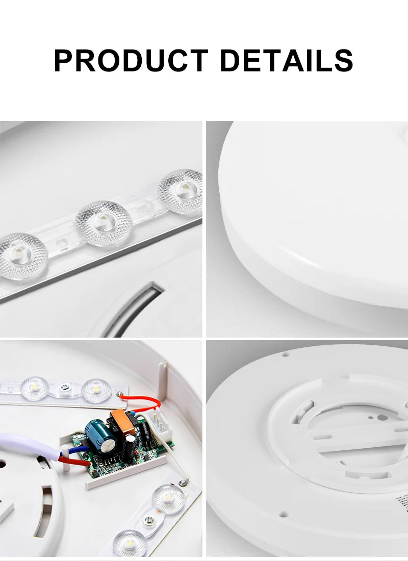 Motion Sensor Ceiling Light Modern Smart Sensor LED Lamp Human Infrared Sensing Lamp Indoor for Garage Corridor Lighting Fixture