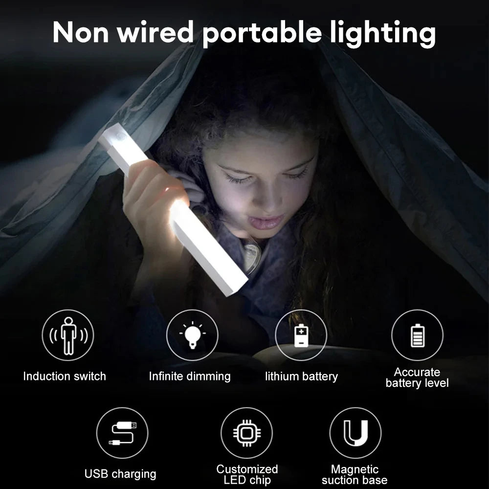 Motion Sensor Light Wireless LED Night Light Closet Night Light Kitchen Bedroom Detector Light Cabinet Staircase Backlight