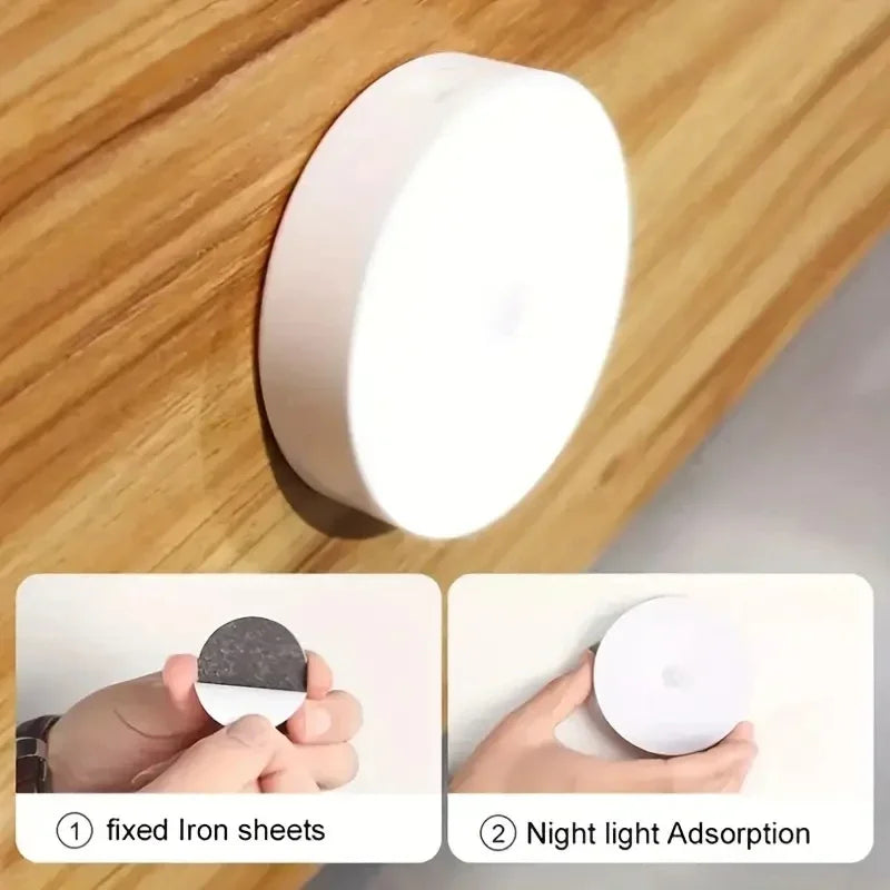 Motion Sensor Night  Light USB Rechargeable Light LED Lamp for Kitchen Bedroom Stairs Hallway Cabinet Closet Wardrobe Nightlight