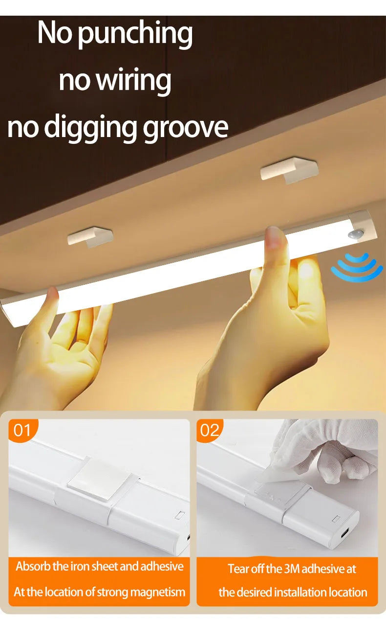 Motion Sensor Light Wireless Motion Sensor LED Night Light for Automotive sensor light Wardrobe Kitchen Stairs Cabinet Room lamp