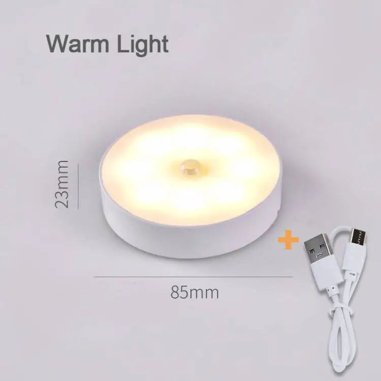 Motion Sensor Light Night Light USB Rechargeable Night Lamp for Kitchen Cabinet Wardrobe Lamp Staircase Wireless Closet Light