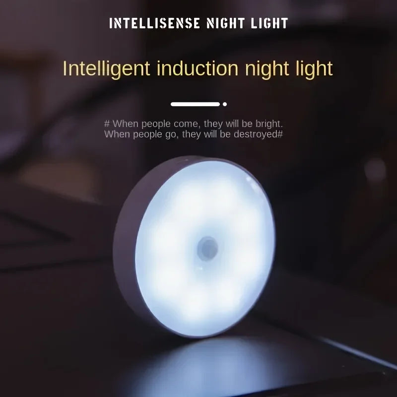 Motion Sensor Night Lights in Warm White/Cold White - Adjustable Brightness, Automatic On/Off, Ideal for Bedside, Stairs, U